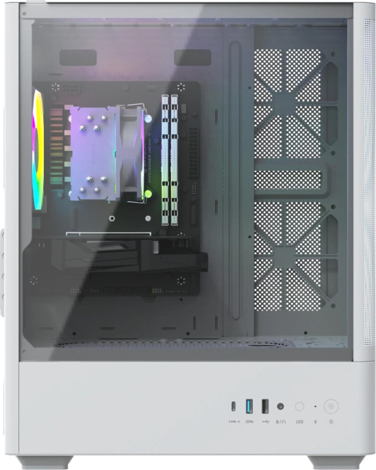 ПК Teclast G03 i5 12400F 2.5 32Gb SSD1Tb RTX3050 6Gb Windows 11 Pro GbitEth 400W белый G03 12400F32G1T3050WKRU