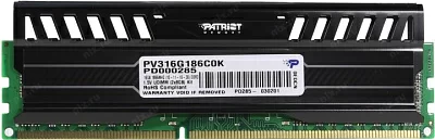 Модуль памяти Patriot Viper PV316G186C0K DDR3 DIMM 16Gb KIT 2*8Gb PC3-15000 