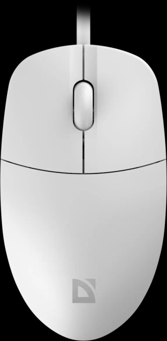 Мышь проводная Defender Azora MB-241, оптическая, USB, 1200dpi, белый [52242]