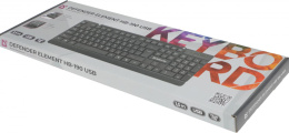 Клавиатура Defender Element HB-190, USB, мембранная,  черный [45191]