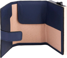 Чехол для кредитных карт Piquadro Lyra PP5649W92R/BLU4, кожа натуральная, синий
