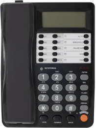 Проводной телефон Ritmix RT-495, черный и  серый