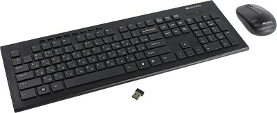 Комплект CANYON CNS-HSETW4-RU Black (Кл-ра М/Мед USB FM+Мышь 3кн Roll USB FM)