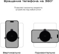 Держатель Magssory KIT002 магнитный беспров.з/у. серый для смартфонов