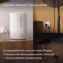 Умная розетка ЯНДЕКС Matter,  EU,  Wi-Fi,  черный [yndx-00540blk]