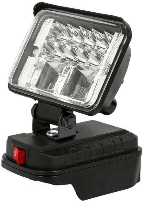 Фонарь MaxPiler MWL-01 аккумуляторный, 20В, 110х78мм, 1170Лм, совместим с акб макита, без АКБ и ЗУ