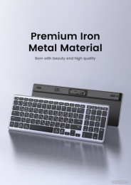Клавиатура беспроводная UGREEN KU005 15956 2.4GHz Bluetooth5.0 Ultra Slim Wireless Keyboard. Цвет: серебристый