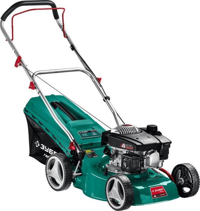 Газонокосилка бензиновая роторная Зубр ГБ-410 2600Вт