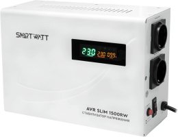 Стабилизатор напряжения SMARTWATT AVR Slim 1500RW белый [4512020310003]