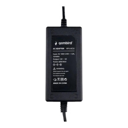 Gembird Блок питания 12В/5А, 60Вт, 1 штекер 5.5х2.5мм, черный NPA-AC32