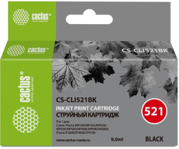 Картридж Cactus CS-CLI521BK, черный / CS-CLI521BK