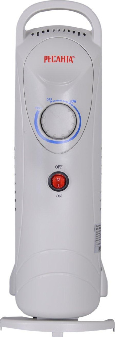 Масляный радиатор Ресанта ОММ-7Н, с терморегулятором, 700Вт, 7 секций, 1 режим, белый [67/3/1]