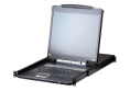 KVM консоль ATEN 17" 1-Local/Remote Share Access 16-Port PS/2-USB VGA Single Rail LCD KVM over IP switch CL5716IM-ATA-RG