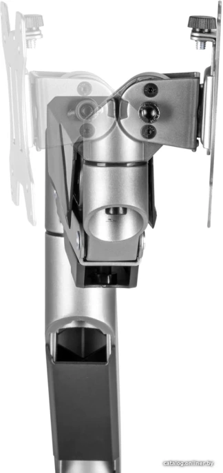 Кронштейн для монитора ErgoSmart Heavy-Duty серебристый, 1 монитор, 17-49", настольный, регулировка высоты/поворота, VESA75/100