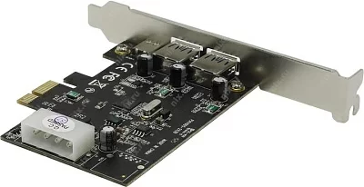 Контроллер STLab U-1340 (RTL) PCI-Ex1 USB3.0 2 port-ext USB-C 1port-ext