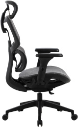 Кресло Cactus Cs-Mc555 черный/серый сетка с подголов. крестов. пластик пластик черный