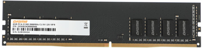Оперативная память Digma DGMAD42666004S DDR4 -  1x 4ГБ 2666МГц, DIMM,  Ret