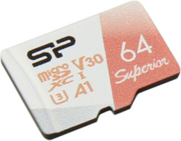 Флеш карта microSDXC 64GB Silicon Power SP064GBSTXDV3V20 Superior V30 A1 w/o adapter