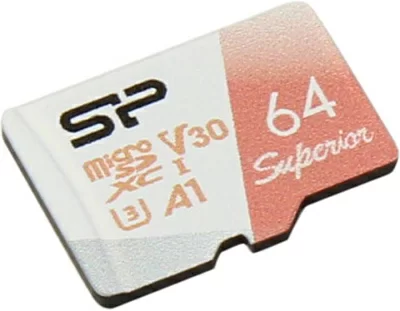 Карта памяти Silicon Power SP064GBSTXDV3V20 microSDXC Memory Card 64Gb UHS-I U3 V30 A1