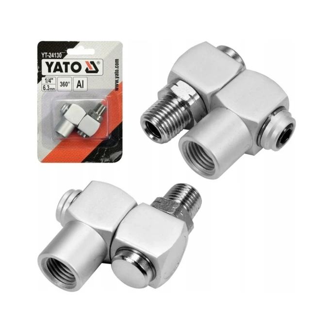 Пневматическое шарнирное соединение 1/4" YATO YT-24130
