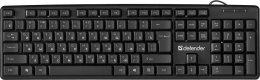 Клавиатура Defender Element HB-520 Black 45522 стандартная для ПК, USB, цвет черный