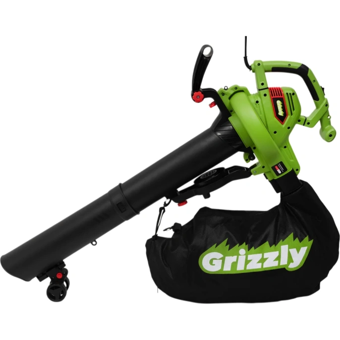 Электрическая воздуходувка-пылесос Grizzly 3,1 кВт, обдув, измельчение, всасывание SKY-08