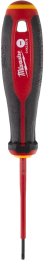Отвертка Milwaukee 4932478712 (диэлектрическая VDE SL, 0.4x2.5x75, трехгранная рукоятка)