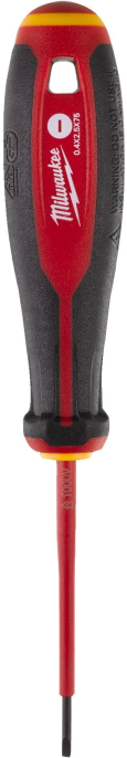 Отвертка Milwaukee 4932478712 (диэлектрическая VDE SL, 0.4x2.5x75, трехгранная рукоятка)