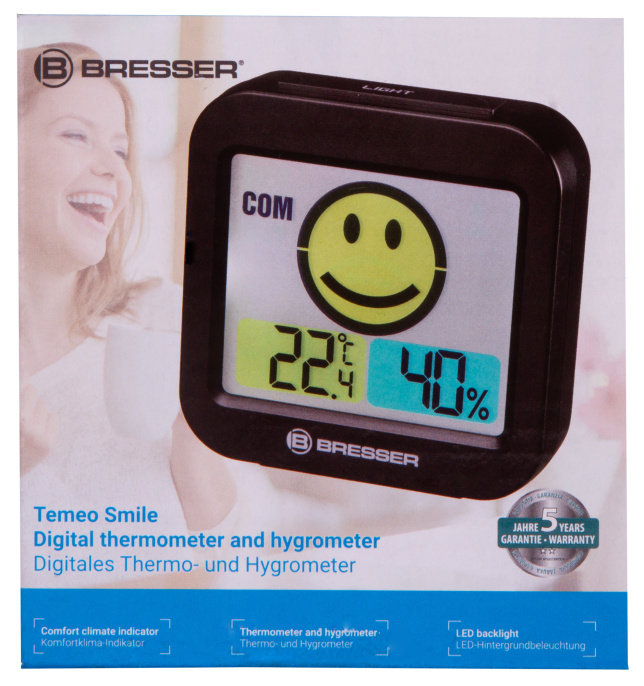Метеостанция Bresser MyTime Smile, черная