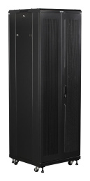 Шкаф коммутационный LanMaster TWT-CBB-18U-6X6-G1 напольный,  стеклянная передняя дверь,  18U,  600x600 мм