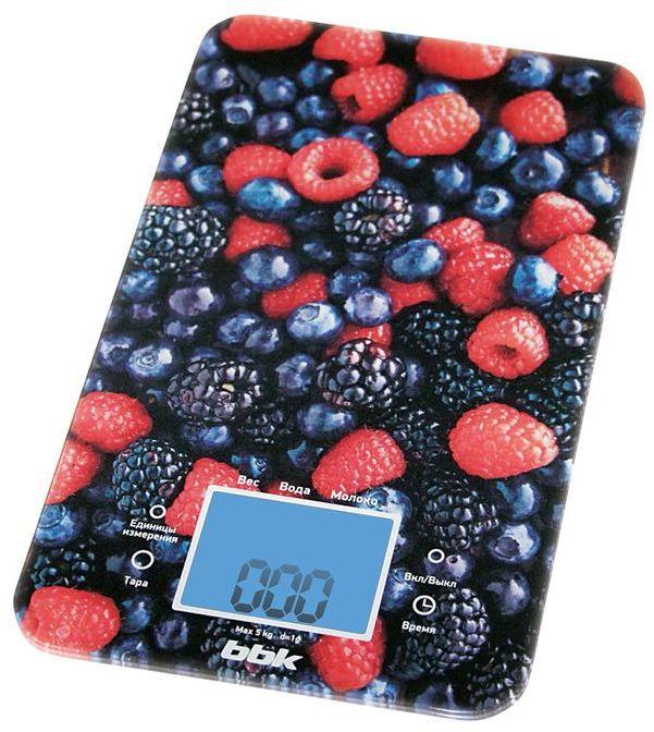 Весы кухонные BBK KS107G,  рисунок/ягоды