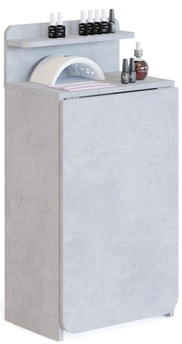 Стол для компьютера Сокол СП-19 складн. столешница ЛДСП бетон каркас хром 00-00015992