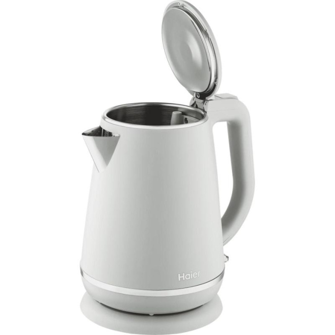 Чайник электрический HAIER HK-502, 1.5л, нержавеющая сталь/пластик