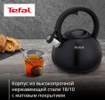 Чайник металлический Tefal Intuition N4180417 2.5л. черный 3110601825