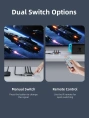Переключатель CABLETIME CP35G (CT-HS4K3-AG) 3-в-1, HDMI 2.1, 4K@60 Гц, космический серый