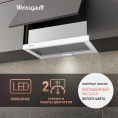 Вытяжка встраиваемая Weissgauff Tel 06 1M WE белый управление: кулисные переключатели 1 мотор