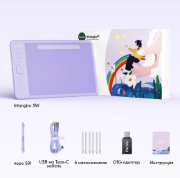 Графический планшет Parblo Intangbo SW USB Type-C фиолетовый 28632187