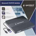 Внешний привод Gembird DVD-USB-03C пластик, черный