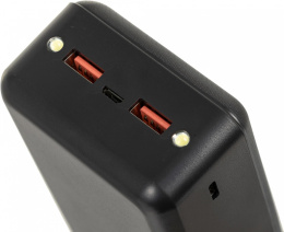 Внешний аккумулятор (Power Bank) Buro BPF30D,  30000мAч,  черный [bpf30d22pbk]