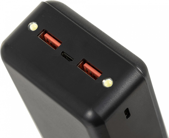 Внешний аккумулятор (Power Bank) Buro BPF30D,  30000мAч,  черный [bpf30d22pbk]