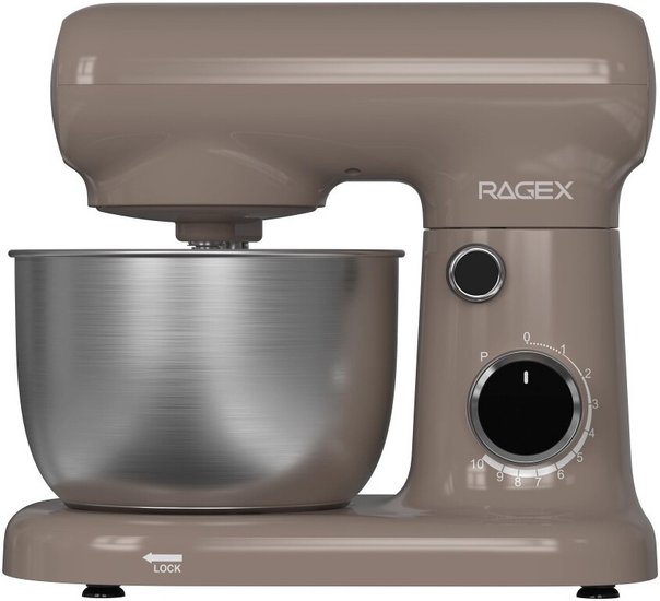 Планетарный миксер 3 в 1 RAGEX R009-113, 2л, 1500Вт, цвет: 113 льняной бежевый R009-113