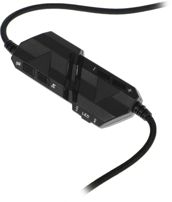 Гарнитура игровая Acer AHW120,  для компьютера, мониторные,  проводные, черный [zl.hdscc.01c]