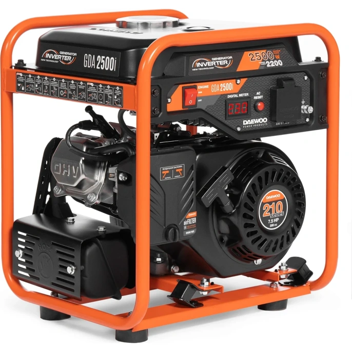 Бензиновый генератор Daewoo GDA 2500i, 220 В, 2.5кВт