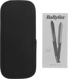 Выпрямитель для волос BABYLISS ST481E,  черный и золотистый