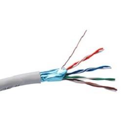 Кабель ExeGate FUTP4-C5e-CCA-S24-IN-PVC-GY-305 FTP 4 пары кат.5e CCA, 24AWG, экран, бухта 305м, серый, PVC EX190970RUS