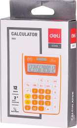 Калькулятор Deli E1122/GREY,  12-разрядный, серый