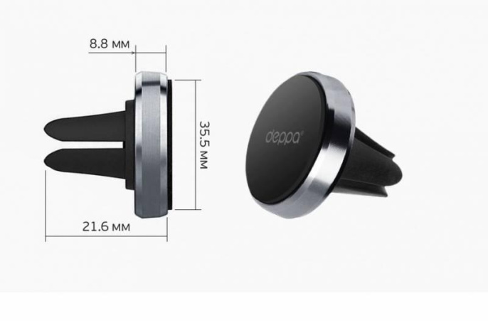 Держатель Deppa Crab Mage mini магнитный черный для смартфонов 55144