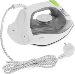 Утюг Scarlett Green Line SC-SI30K60,  с паровым ударом,  2400Вт,  белый и серый