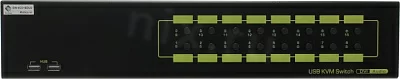 Переключатель Multico EW-K2316DU2+кабели (2ч) 16-Port DVI USB KVM Switch (клавиатураUSB+мышьUSB+DVI+Audio)+б.п.