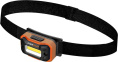 Фонарь налобный аккумуляторный MaxPiler MHF-01 (300/100/20/8 Лм, LED COB, 65°, 5 реж, 1.5-18 ч, инд. заряда)